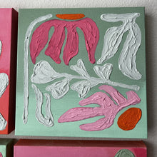 Pink and Orange Abstract Floral Set