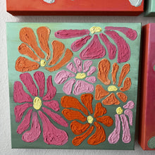 Pink and Orange Abstract Floral Set