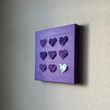 Purple, wabi sabi, impasto, preppy wall art, apartment decor aesthetic
