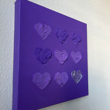 Purple, wabi sabi, impasto, preppy wall art, apartment decor aesthetic