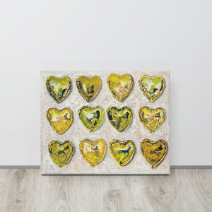 Lovecore Heart of Gold Canvas Print